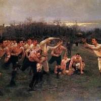 THE GHOST IN THE RUGBY PAINTING